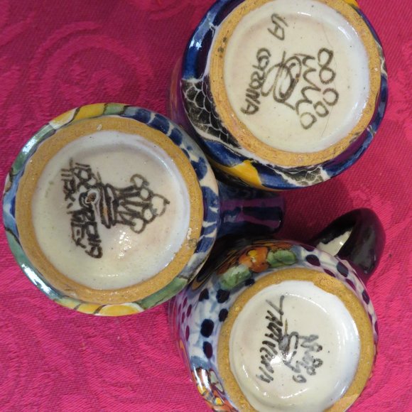 Set of 6 different Talavera Tequila/mezcal/espresso/chocolate cups - Picture 8 of 8